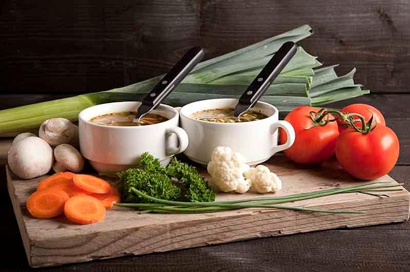 Kippensoep (Arrangement incl Hotpot voor 10 personen)