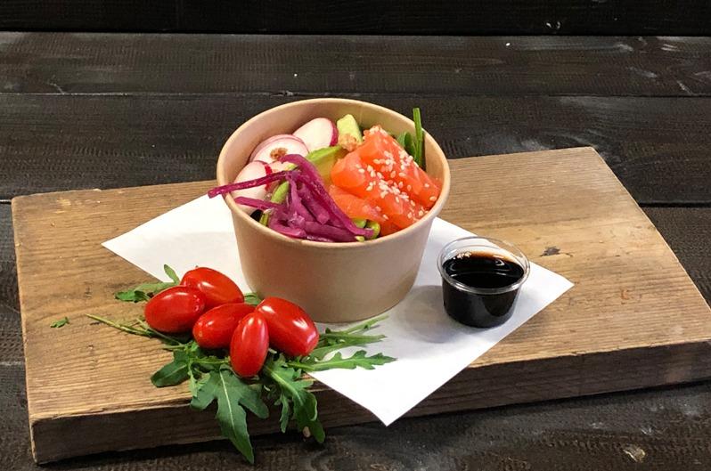 Pokebowl zalm 350cc